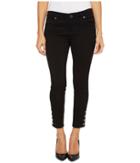 Kut From The Kloth - Petite Connie Ankle Skinny-snaps Side Legs In Black