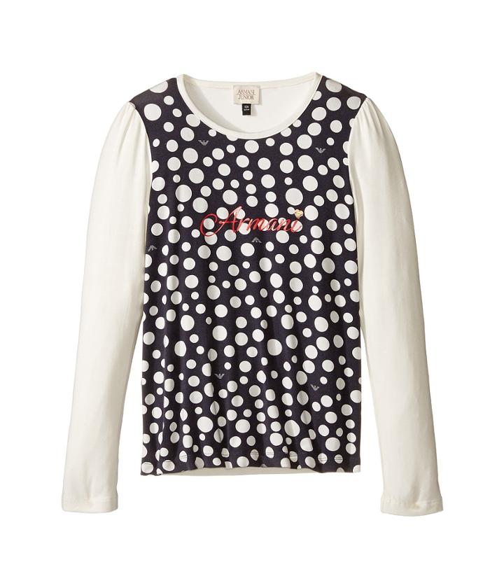 Armani Junior - Polka Dot Logo Tee