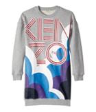 Kenzo Kids - Kenzo Logo Long Sleeves Long Tee Shirt Dress