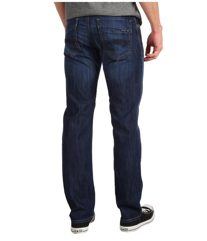 Mavi Jeans Zach Regular Rise Straight Leg In Dark Maui