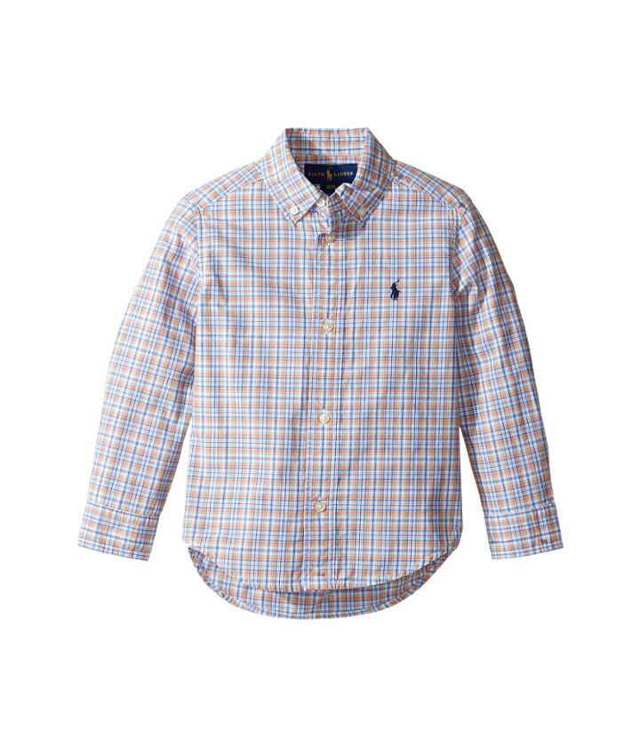 Polo Ralph Lauren Kids - 50s Yarn-dyed Poplin Long Sleeve Button Down Shirt