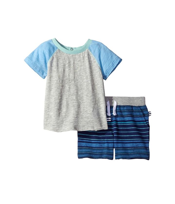 Splendid Littles - Raglan Shorts Set With Striped Shorts
