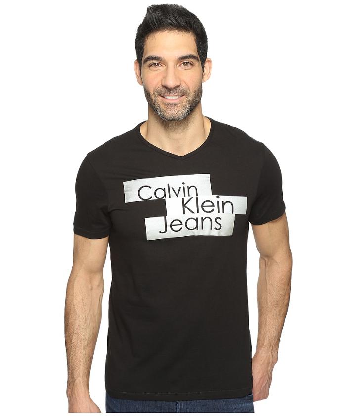 Calvin Klein Jeans - Metallic Blocks Logo Tee