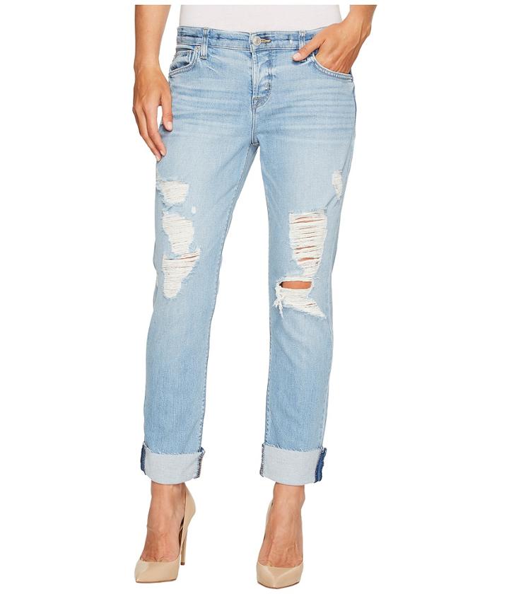 Hudson - Riley Crop Relaxed Straight Raw Cuffed In Push N Shove