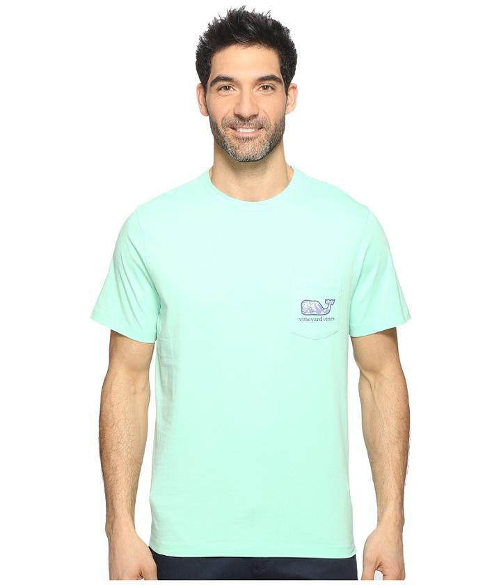 Vineyard Vines - Short Sleeve Aquatic Hibiscus Pocket T-shirt