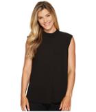 Vince Camuto - Sleeveless Mock Neck Blouse W/ Front Fold