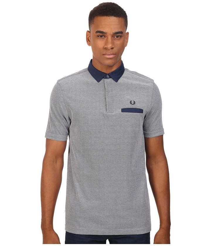 Fred Perry - Oxford Trim Collar Pique Shirt