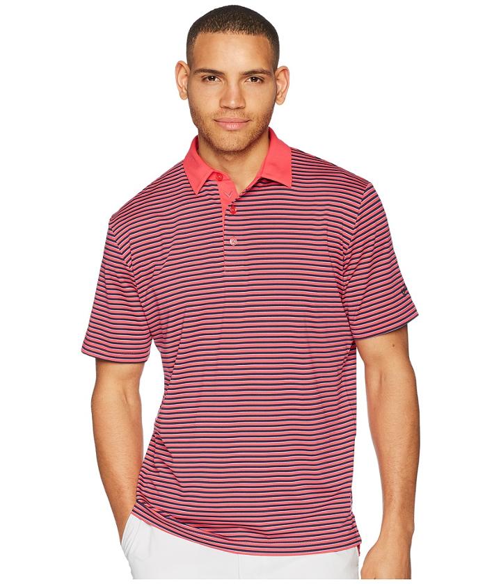 Callaway - Refined 3-color Stripe Polo