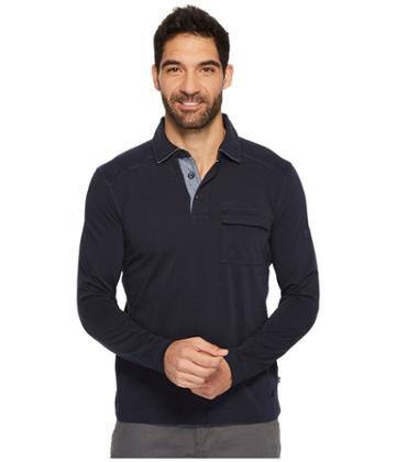Nautica - Long Sleeve Shipman Polo W/ Pocket