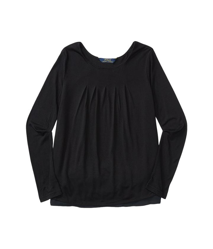 Polo Ralph Lauren Kids - Rayon Jersey Knit To Woven Top