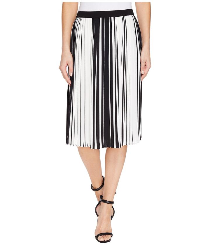 Vince Camuto - Linear Accordion Stripe Pleated Skirt
