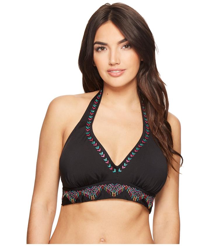 Jantzen - Embroidered Solids D/dd Halter Bra