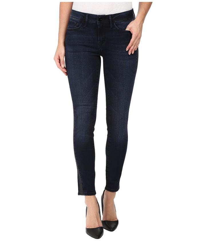 Mavi Jeans - Adriana Ankle Mid-rise Super Skinny In Overnight Gold