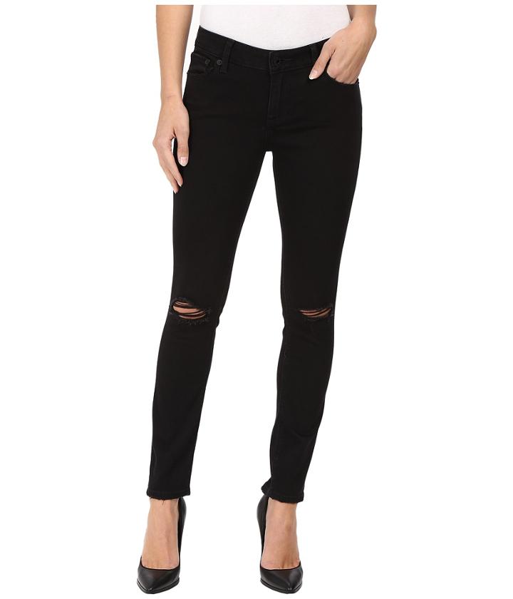Lucky Brand - Lolita Skinny In Black Destructed