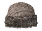 San Diego Hat Company - Knit Crochet Beanie W/ Faux Fur Cuff
