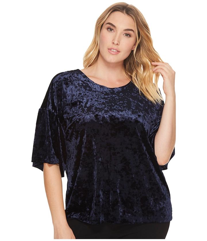 B Collection By Bobeau Curvy - Plus Size Emma Flutter Sleeve Knit