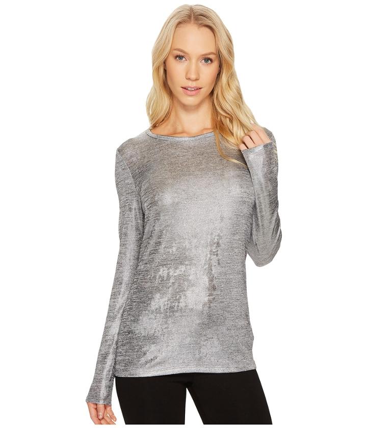 Michael Michael Kors - Foil Jersey Long Sleeve Crew