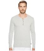 John Varvatos Star U.s.a. - Long Sleeve Henley W/ Neck Facing K3119t2b