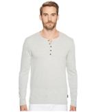 John Varvatos Star U.s.a. - Long Sleeve Henley W/ Neck Facing K3119t2b