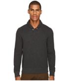 Billy Reid - Diamond Quilted Shawl Sweater W/ Elbow Patches