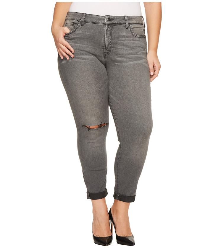 Nydj Plus Size - Plus Size Girlfriend Jeans With Knee Slit In Future Fit Denim In Alchemy