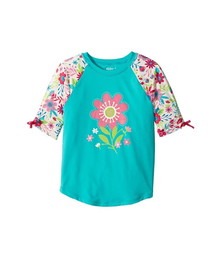 Hatley Kids - Wallpaper Flowers Short Sleeve Rashguard