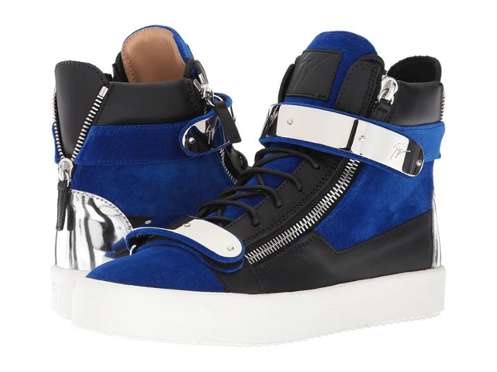 Giuseppe Zanotti - May London Flocked Hardware High Top Sneaker