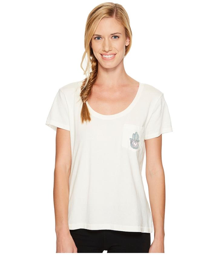 Spiritual Gangster - Hamsa Script Scoop Pocket Tee