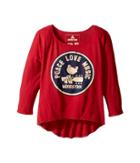 The Original Retro Brand Kids - Woodstock/peace And Love 3/4 Dolman Tee