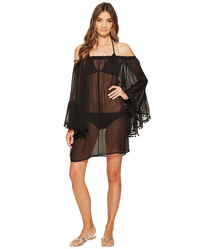 Bleu Rod Beattie - Gypset Off The Shoulder Peasant Sleeve Dress Cover-up