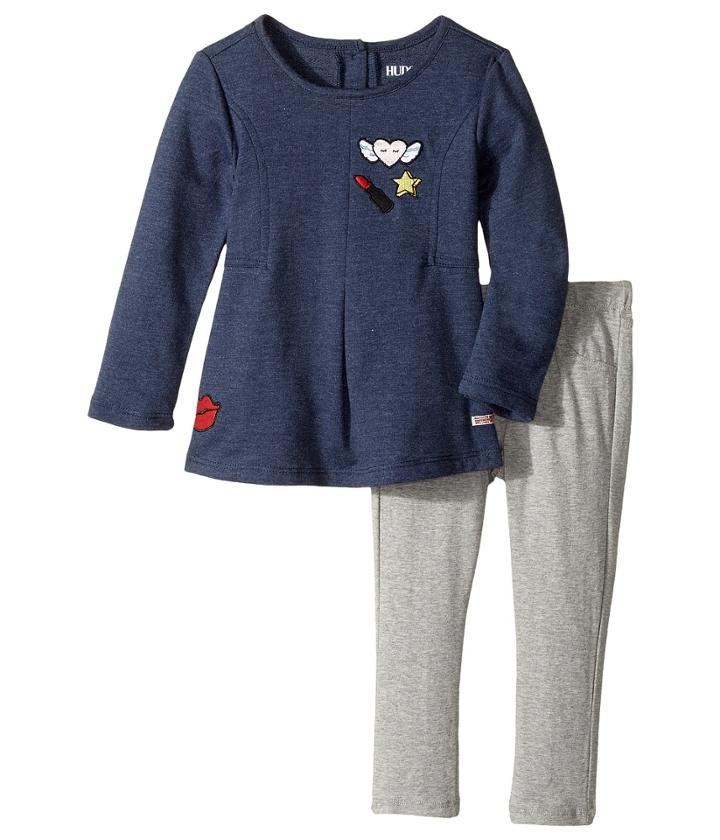 Hudson Kids - Two-piece Heather Jersey Tunic W/ Stretch Jersey Leggings
