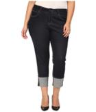 Jag Jeans Plus Size - Plus Size Evan Long Cuff Slim Ankle In Rinse Capital Denim