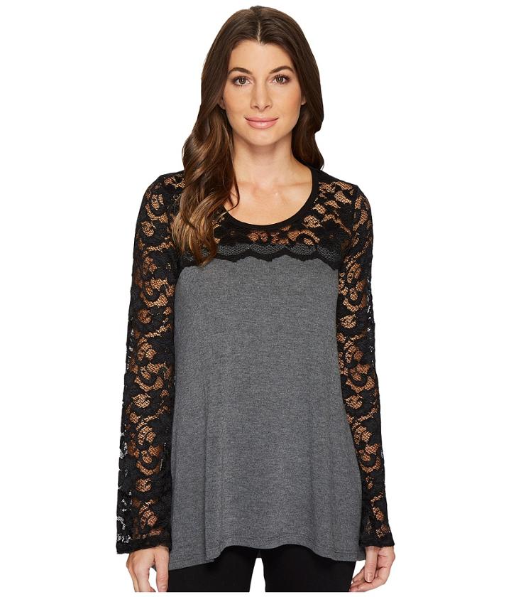 Karen Kane - Lace Sleeve Sweater