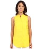 Michael Michael Kors - Sleeveless Patch Button Down Top