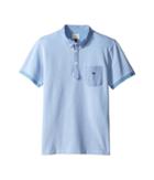 Armani Junior - Pique Polo With Chambray Detail