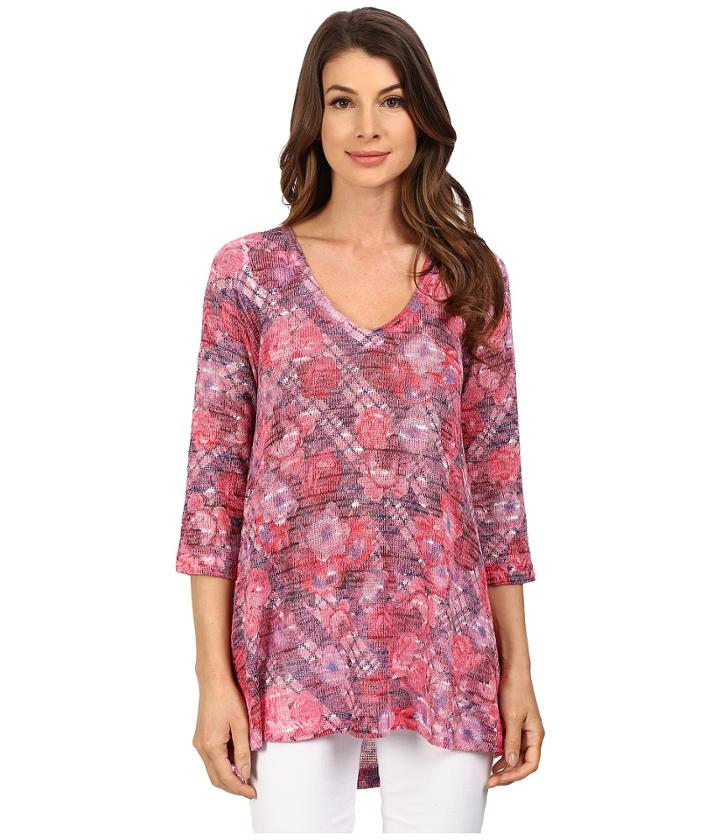 Nally &amp; Millie - Floral Plaid Tunic