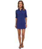Lauren By Ralph Lauren - Crushed Cotton Camp Shirt Cover-up