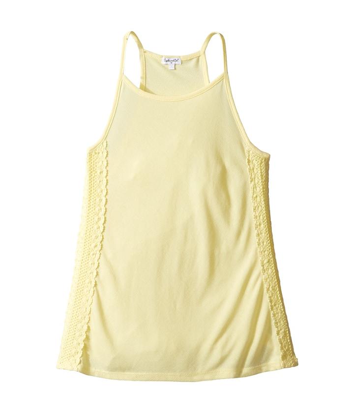 Splendid Littles - Racerback Tank Top With Crochet