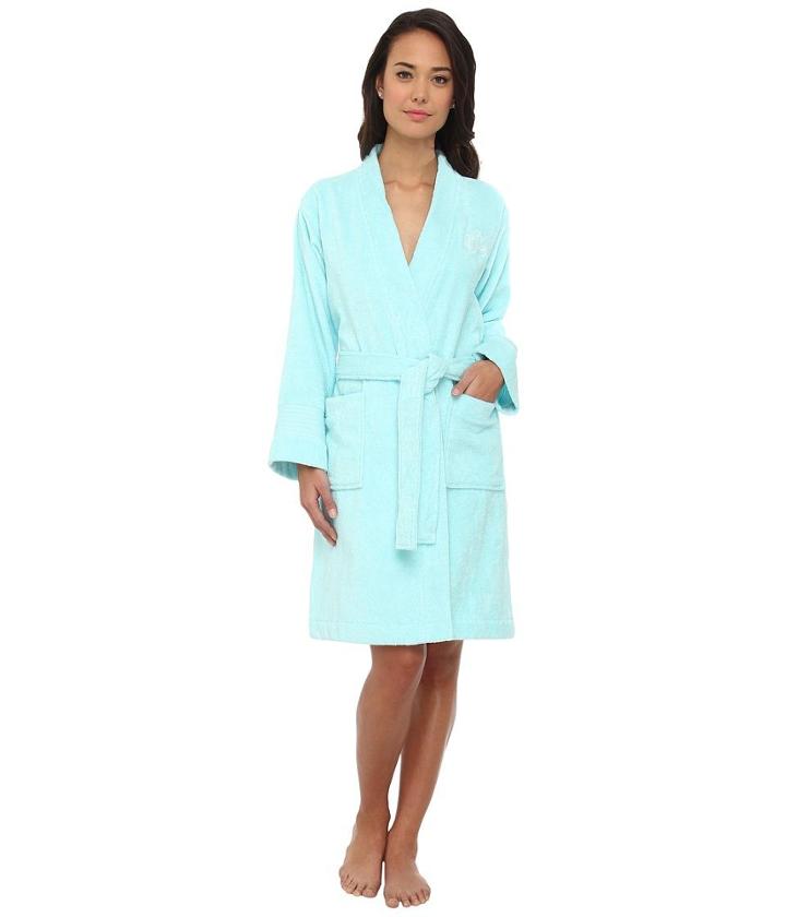 Lauren By Ralph Lauren Greenwich Woven Terry Robe