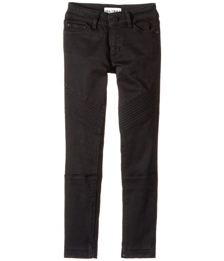 Dl1961 Kids - Skinny Jeans In Washed Black Moto