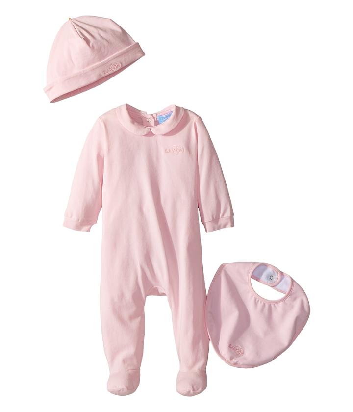 Lanvin Kids - Logo Collar Footie/hat/bib Gift Set