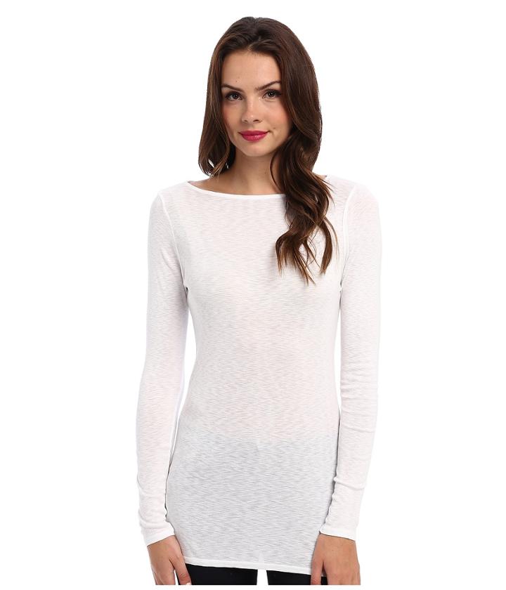 Michael Stars - Slub Long Sleeves Boatneck Tunic