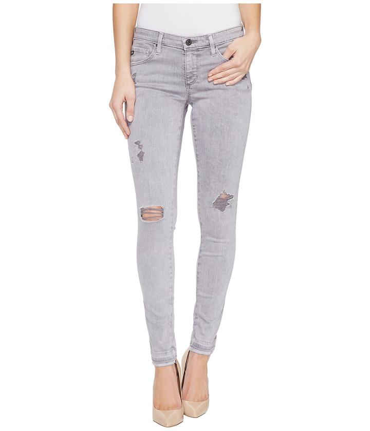 Ag Adriano Goldschmied - Leggings Ankle In Interstellar Worn Silver Ash