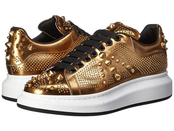 Alexander Mcqueen - Metallic Mirror Leather Sneaker