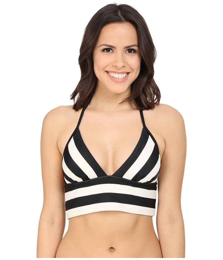 Dkny - Iconic Stripe Triangle Bralette W/ Removable Soft Cups
