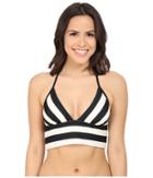 Dkny - Iconic Stripe Triangle Bralette W/ Removable Soft Cups
