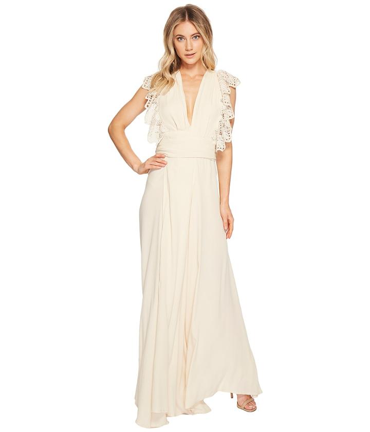 Jen's Pirate Booty - White Poppy Wrap Dress