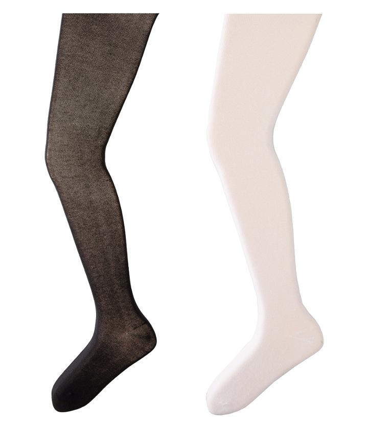 Jefferies Socks - Seamless Organic Cotton Tights 2-pack