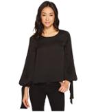 Vince Camuto Specialty Size - Petite Tie Cuff Bubble Sleeve Blouse