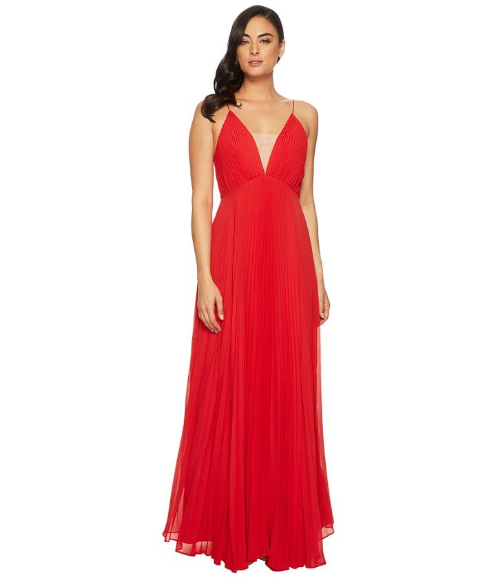 Jill Jill Stuart - Pleated Deep V Dress